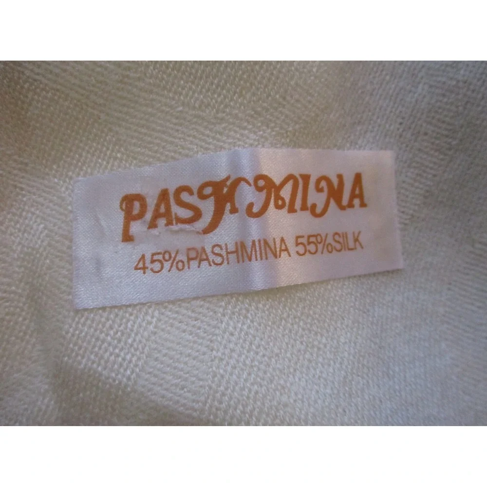 Pashmina Silk Scarf Shawl Circle Jacquard 66
